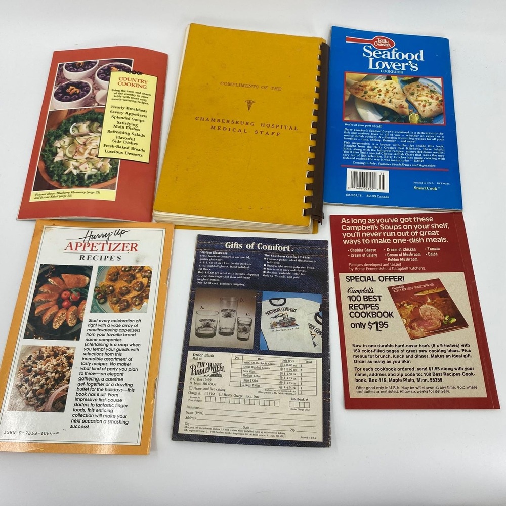 Lot of Vintage Cookbooks, Booklets, Recipes Cooking Tips Country Italian Seafood - Picture 3 of 9